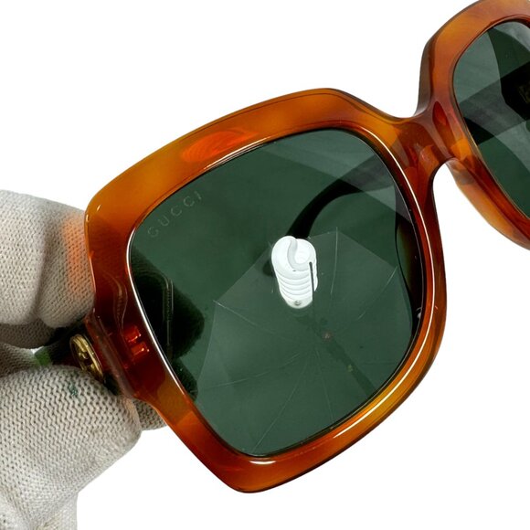 GUCCI GG0036S Acetate/Glitter Brown Front Frame GG & Web Women\'s Sunglasses main image 10